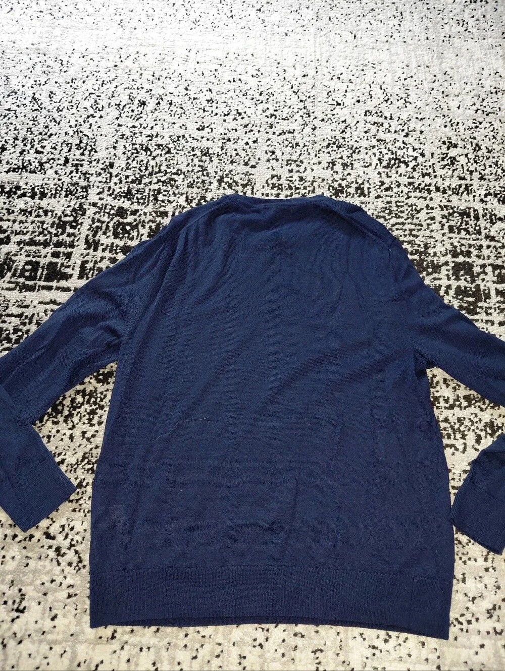 Banana Republic Men’s Merino Wool Crew Neck Sweater M Navy Blue Quiet Luxury CC